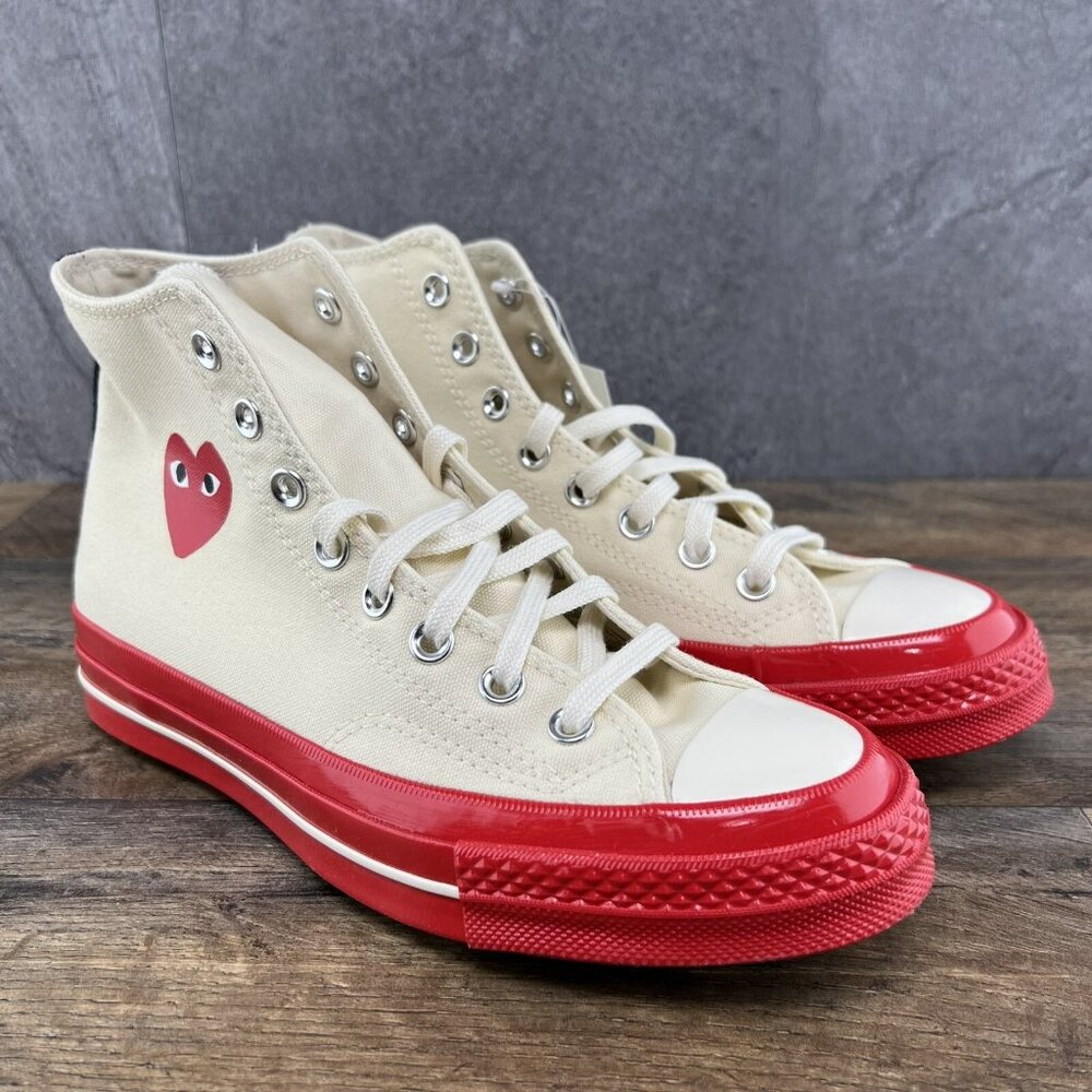 Converse Chuck Taylor All Star 70 High Comme Des Garcons Sz 8 Womens Pristine - Picture 7 of 10